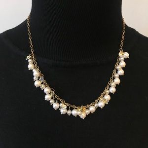 Swarovski crystal and Faux pearl necklace.